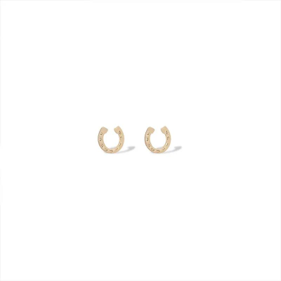 گوشواره طلا زنانه طرح نعل حکاکی قو طلایی گوشواره طلا زنانه طرح نعل حکاکی قو طلایی