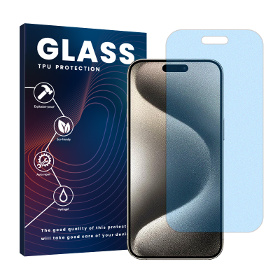 گلس گوشی اپل iPhone 15 Pro Max مدل Resistant آنتی بلو