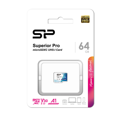 کارت حافظه microSDXC سیلیکون پاور مدل Superior Pro V30 A1 کلاس 10 استاندارد UHS-I U3 سرعت 100MBps ظرفیت 64 گیگابایت کارت حافظه microSDXC سیلیکون پاور مدل Superior Pro V30 A1 کلاس 10 استاندارد UHS-I U3 سرعت 100MBps ظرفیت 64 گیگابایت