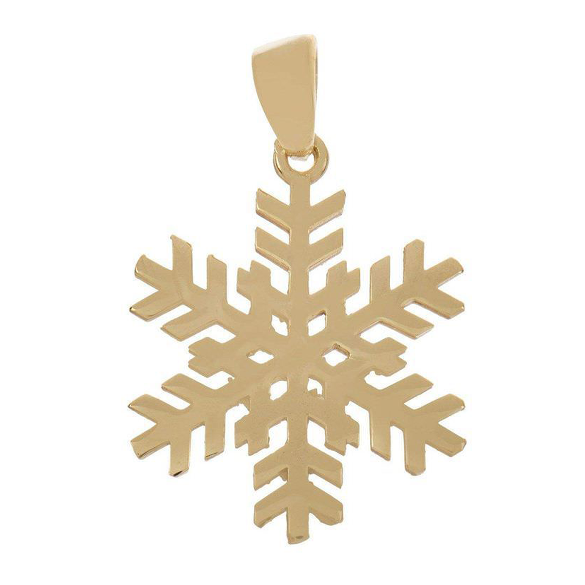 آویز طلا زنانه طرح برف مشبک قو طلایی کد P012872 آویز طلا زنانه طرح برف مشبک قو طلایی کد P012872