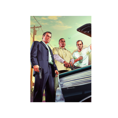 متال پوستر گیمینگ طرح GTA کد PCD-MB1151
