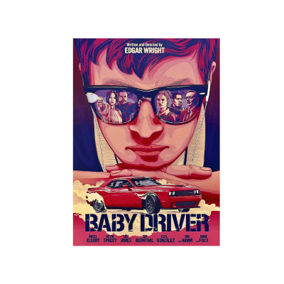 متال پوستر فیلم طرح Baby Driver کد PCD-MB1132