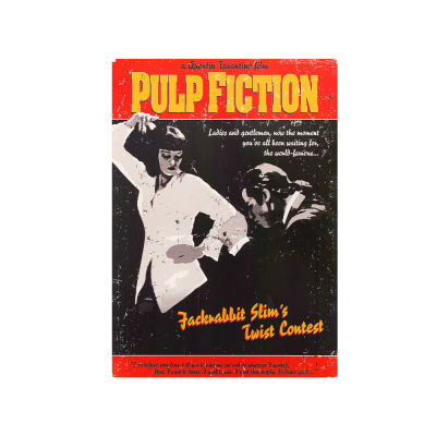 متال پوستر فیلم طرح Pulp Fiction کد PCD-MB1119