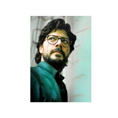 متال پوستر سریال طرح Professor Money Heist کد PCD-MB1096