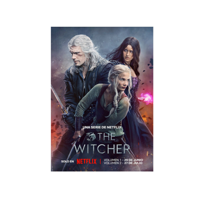 متال پوستر گیمینگ طرح The Witcher کد PCD-MB1015