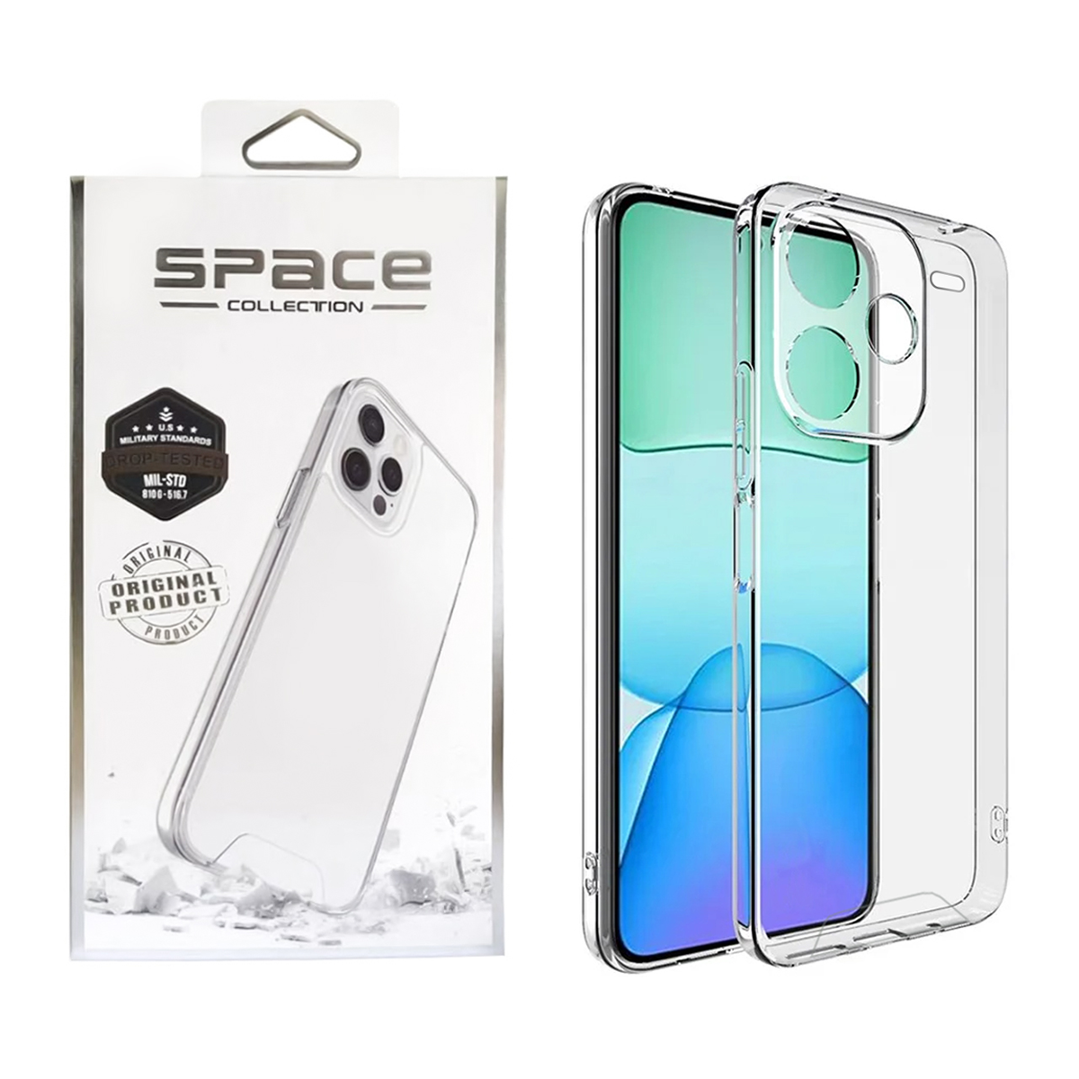 قاب گوشی شیائومی Redmi Note 13 Pro Plus اسپیس مدل ژله ای