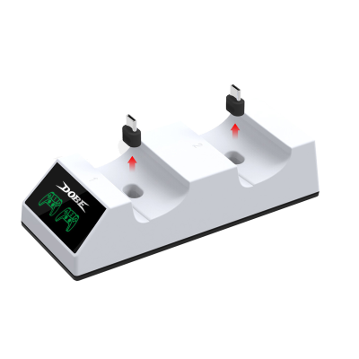پایه شارژر دسته PS5 دابی مدل TP5-0508 پایه شارژر دسته بازی PS5 دابی مدل TP5-0508