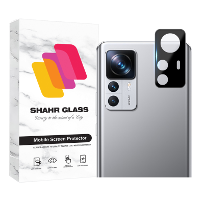 محافظ لنز دوربین گوشی شیائومی 12T - 12T Pro فول شهر گلس مدل LENSFSH