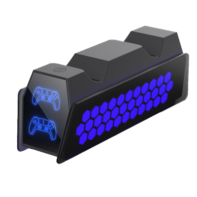 پایه شارژر دسته پلی استیشن 5 RGB دابی مدل DOBE TP5 3571 پایه شارژر RGB دسته پلی استیشن 5 دابی مدل DOBE TP5 3571