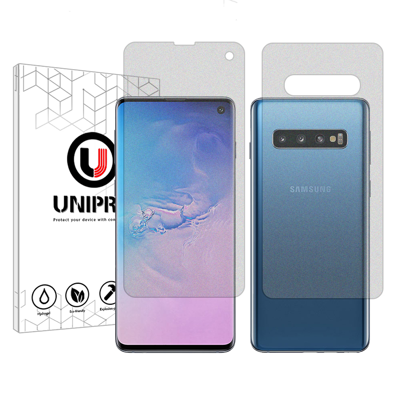 گلس گوشی سامسونگ Galaxy S10 به همراه محافظ پشت گوشی یونی پرو مدل Star 5