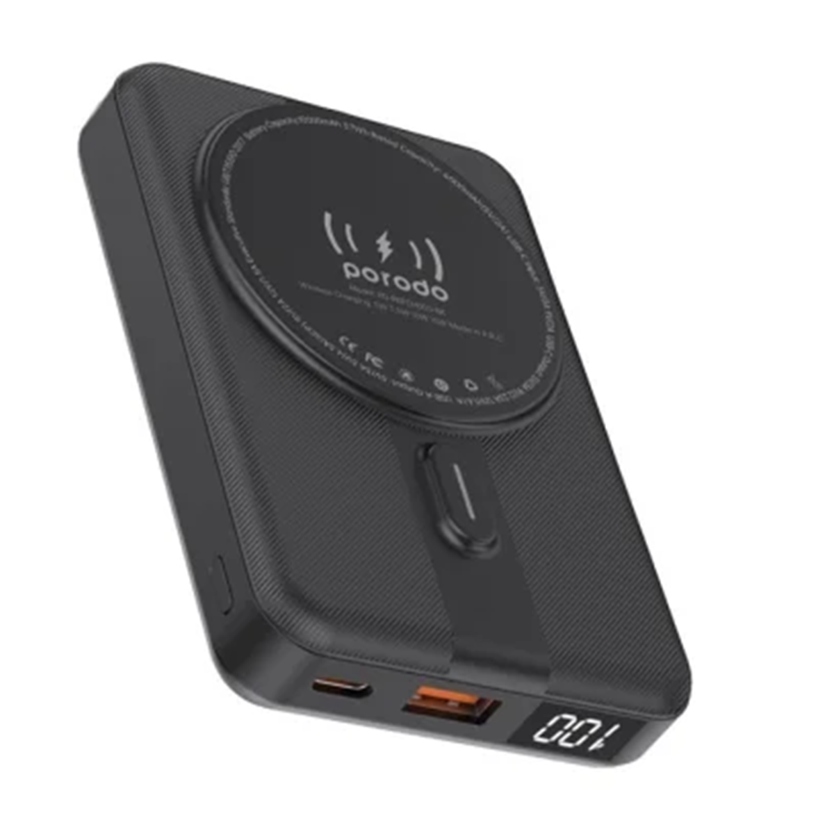 پاوربانک پرودو مدل PD-PBFCH050 ظرفیت 10000 میلی آمپر ساعت توان 15 وات