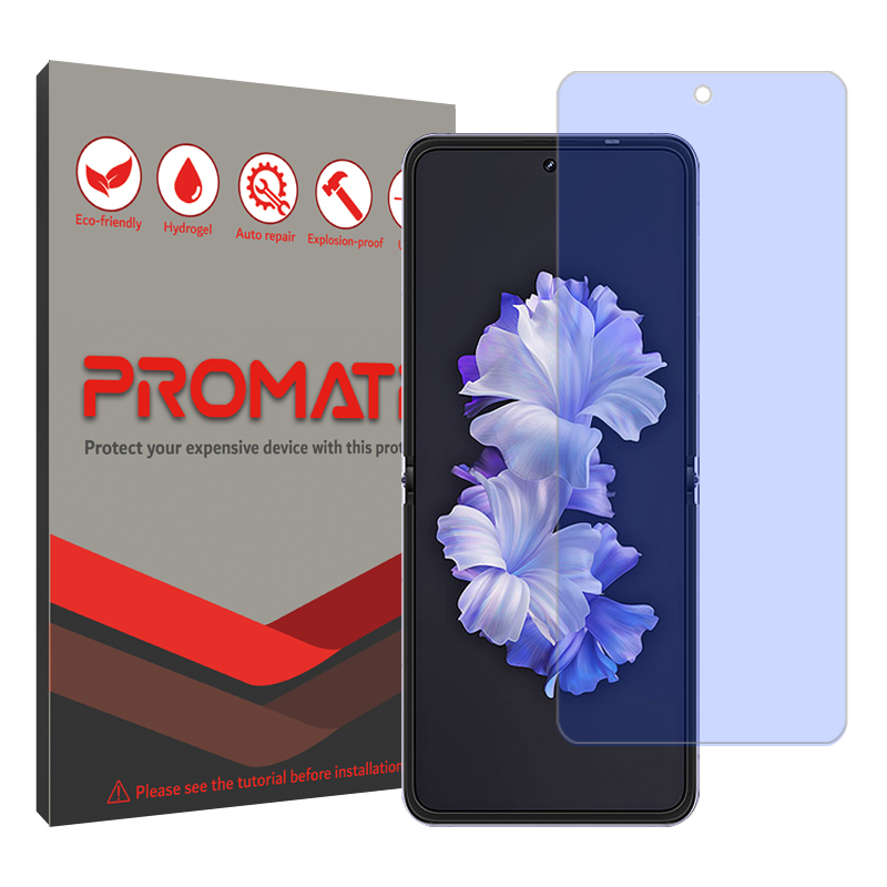 گلس گوشی تکنو Phantom V Flip پرومیت مدل Resistant ضد اشعه آبی