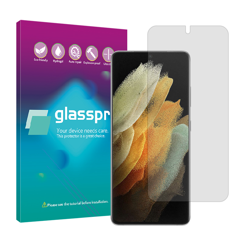 گلس گوشی سامسونگ Galaxy S21 Ultra 5G شفاف گلس پرو مدل Resistant
