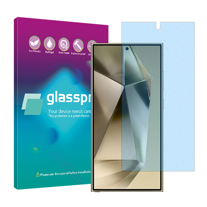 گلس گوشی سامسونگ Galaxy S24 Ultra مات ضداشعه آبی گلس پرو مدل Resistant گلس گوشی سامسونگ Galaxy S24 Ultra مات ضداشعه آبی گلس پرو مدل Resistant