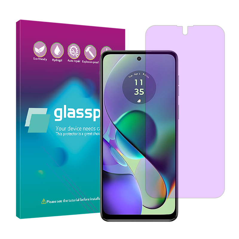 گلس گوشی موتورولا Moto G54  گلس پرو مدل Resistant  آنتی پرپل