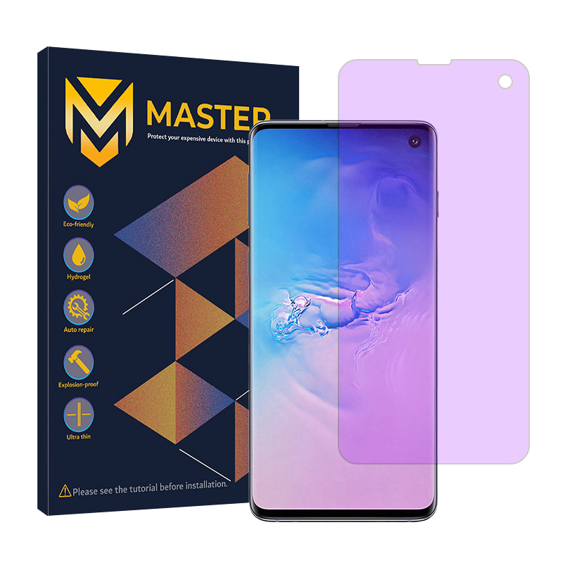 گلس گوشی سامسونگ Galaxy S10 ضداشعه بنفش مستر مدل Resistant گلس گوشی سامسونگ Galaxy S10 ضداشعه بنفش مستر مدل Resistant