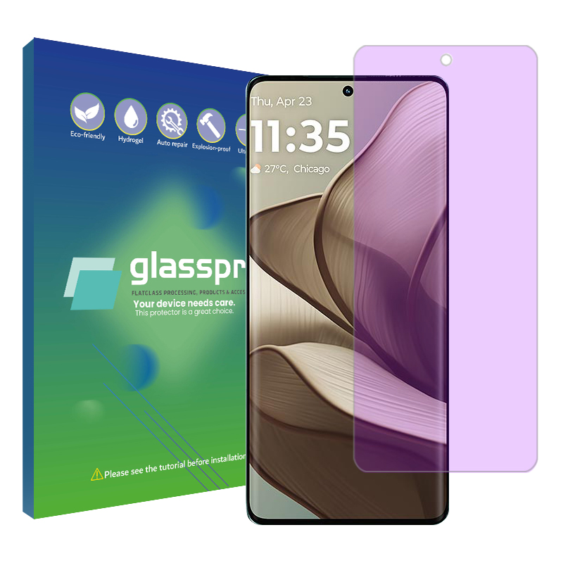 گلس گوشی موتورولا Edge 50 ضد اشعه بنفش گلس پرو مدل Resistant