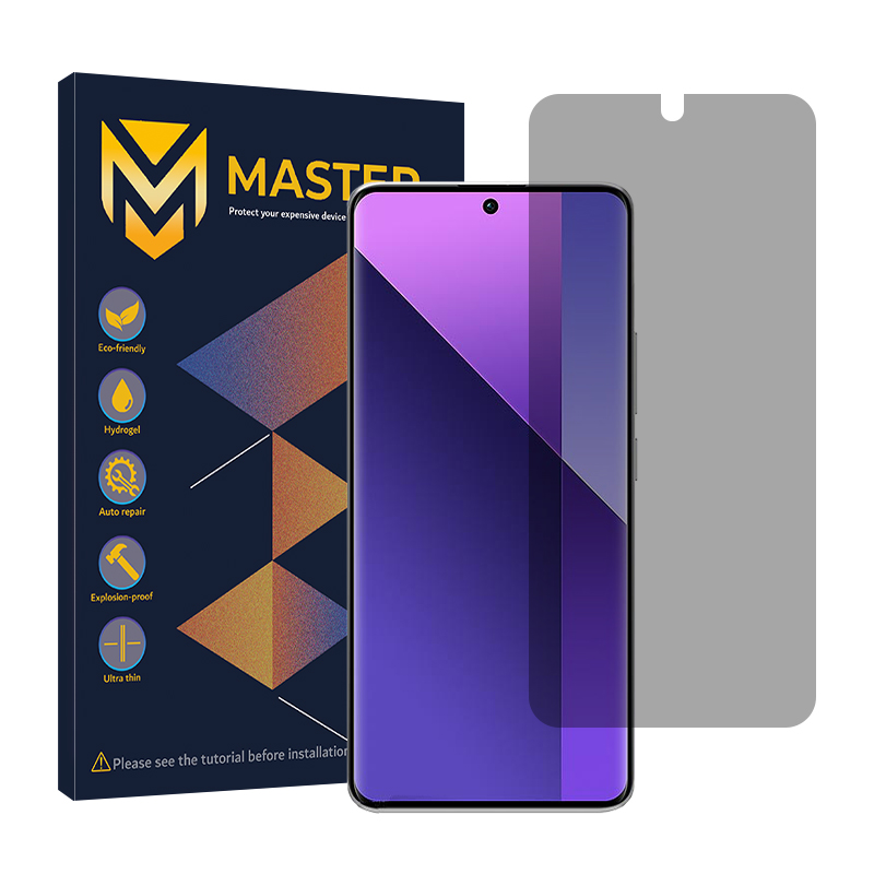 گلس گوشی شیائومی Redmi Note 13 Pro Plus حریم شخصی مستر مدل Resistant