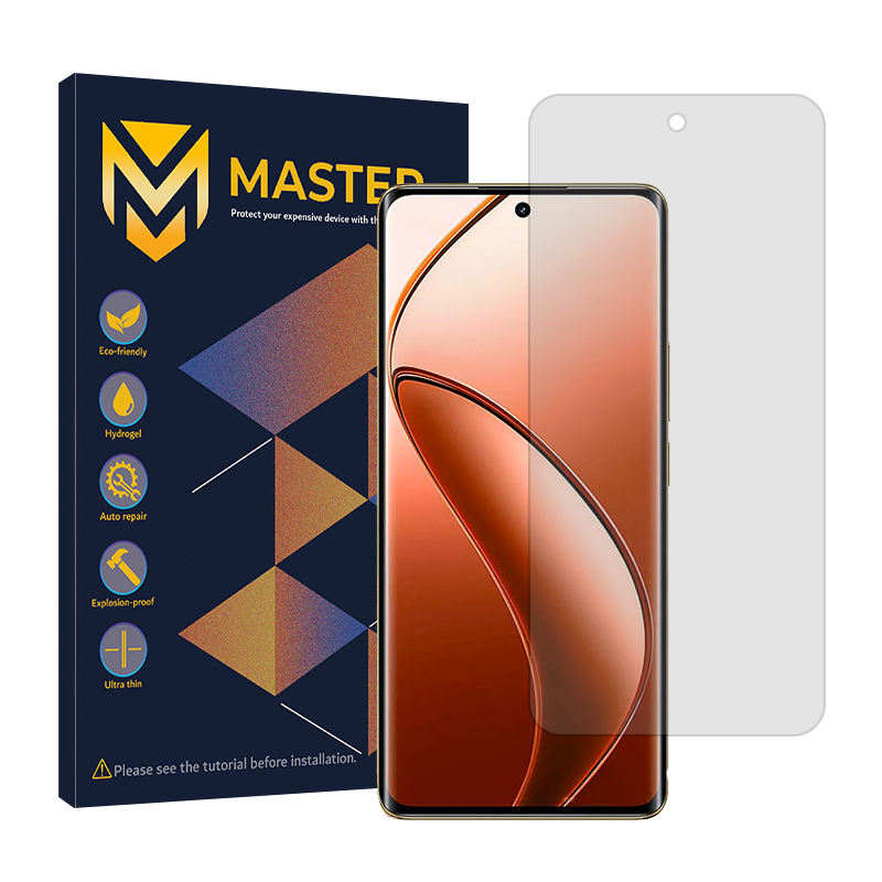 گلس گوشی ریلمی 12 Pro Plus شفاف مستر مدل Resistant