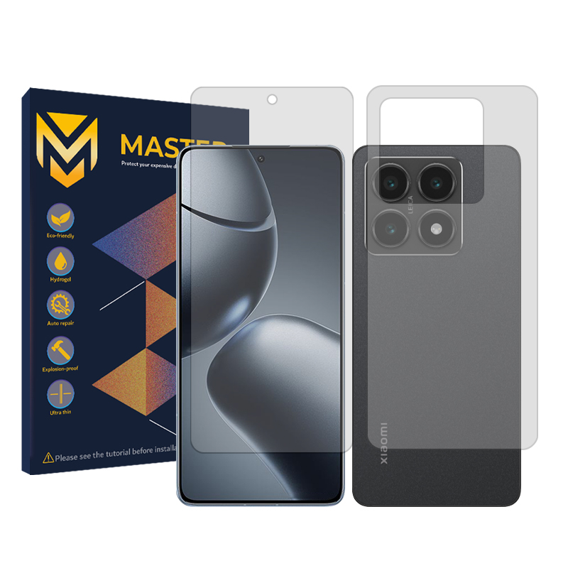 گلس گوشی شیائومی 14T به همراه محافظ پشت گوشی مستر مدل Resistant