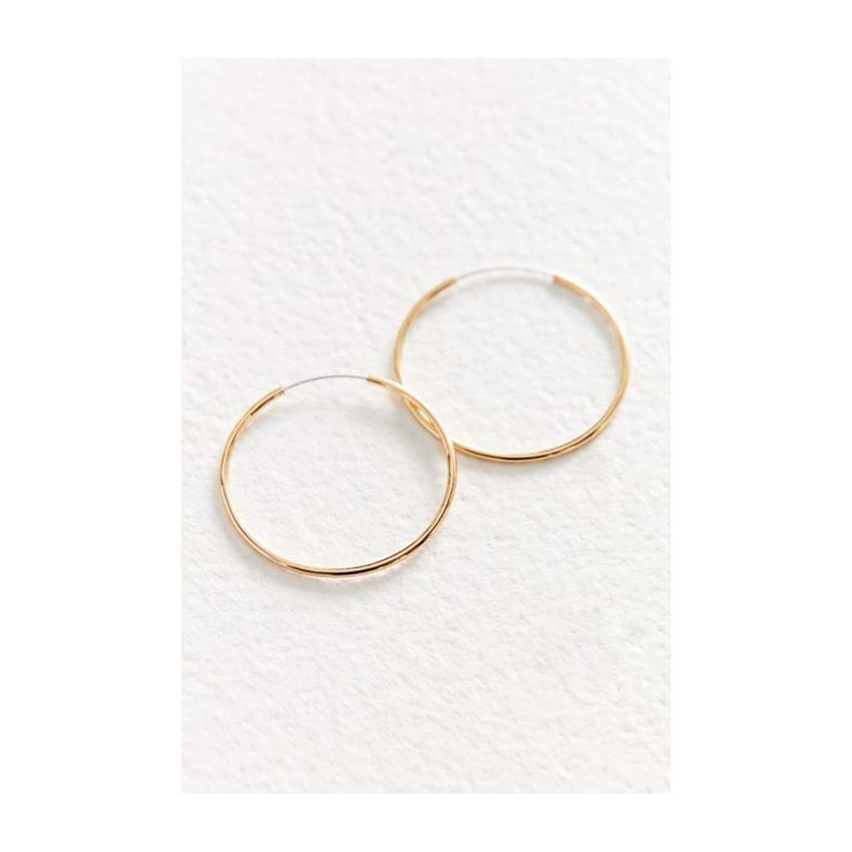 گوشواره طلا زنانه طرح حلقه ای کوچک قطر 1.2 سانتی متر قو طلایی کد E049655-small-image