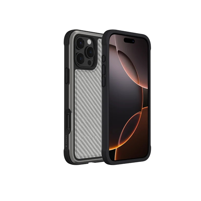 کاور گوشی اپل iPhone 16 Pro Max کی -زد دوو مدل Mag Mars Carbon