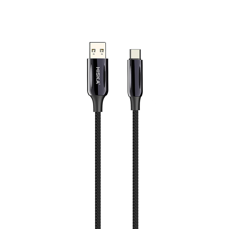 کابل تایپ سی هیسکا مدل LX-16AC طول 1.8 متر کابل تبدیل USB به USB-C هیسکا مدل LX-16AC طول 1.8 متر