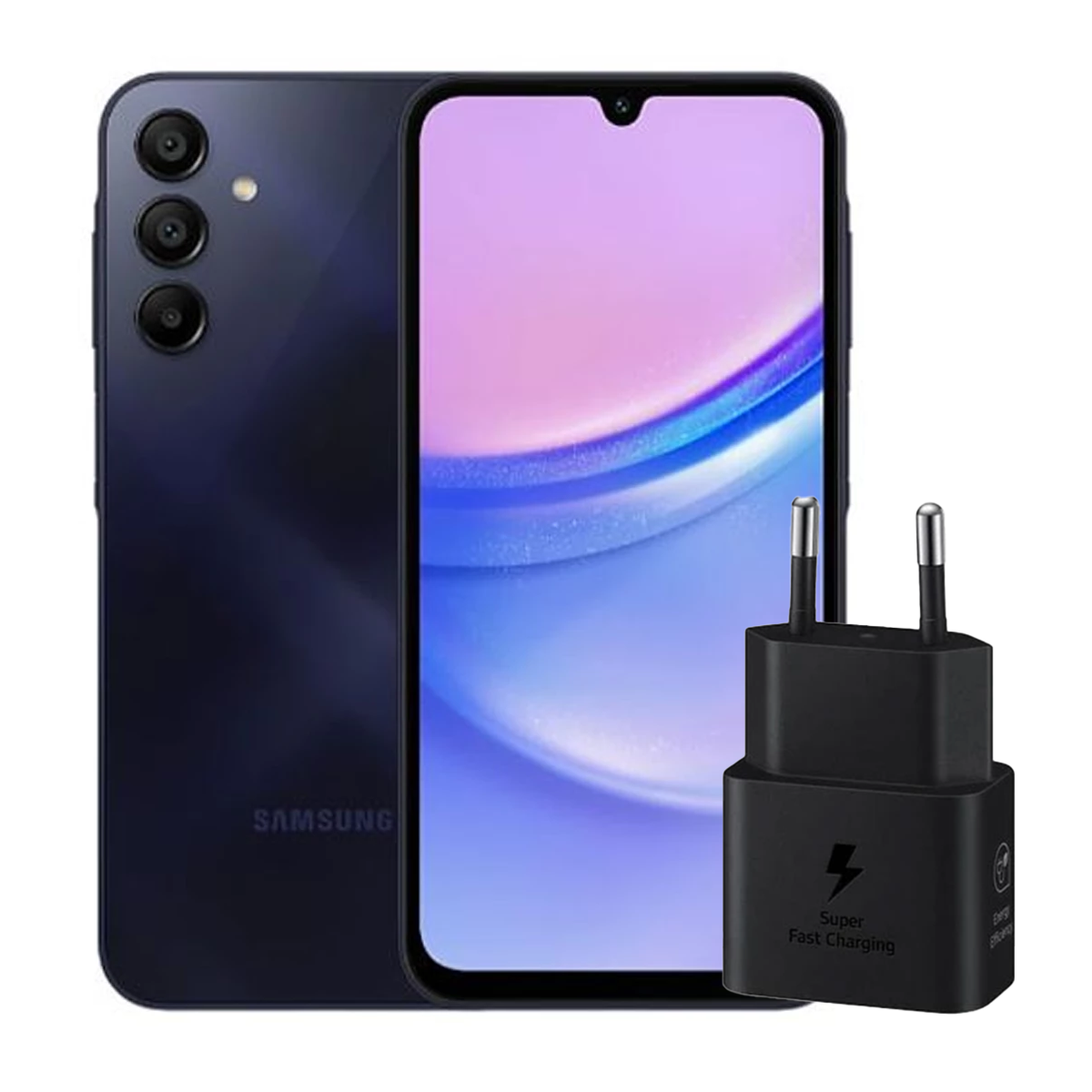 گوشی موبایل سامسونگ مدل Galaxy A15 4G ظرفیت 128 گیگابایت رم 6 گیگابایت - ویتنام به همراه شارژر 25 وات سامسونگ-small-image
