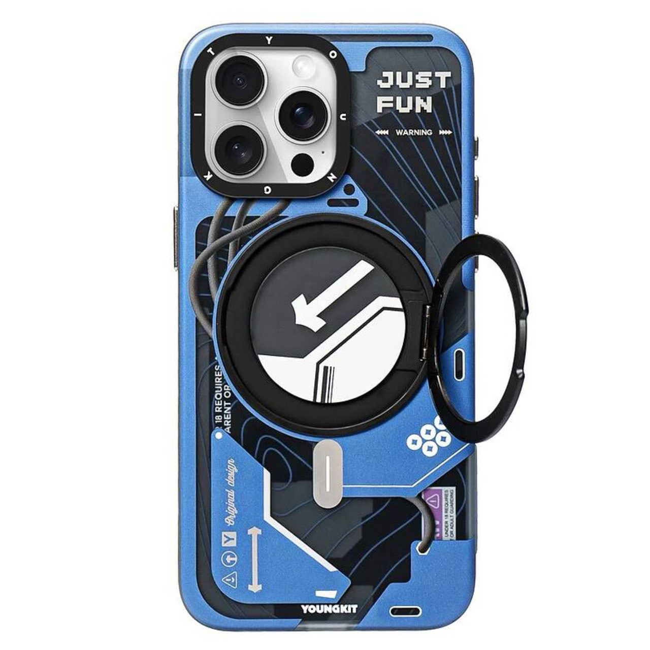 کاور گوشی اپل iphone 16 pro max یانگ کیت مدل cyberpunk 360