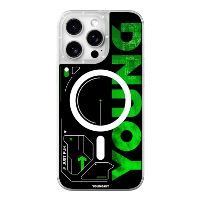 کاور گوشی اپل iPhone 16 Pro Max یانگ کیت مدل Futuristic Magsafe 001 