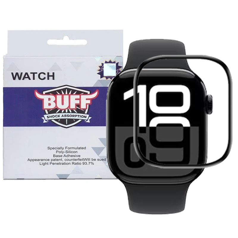 گلس اپل واچ سری 10 سایز 46 میلی متری  بوف مدل FullGlue گلس اپل واچ سری 10 سایز 46 میلی متری  بوف مدل FullGlue