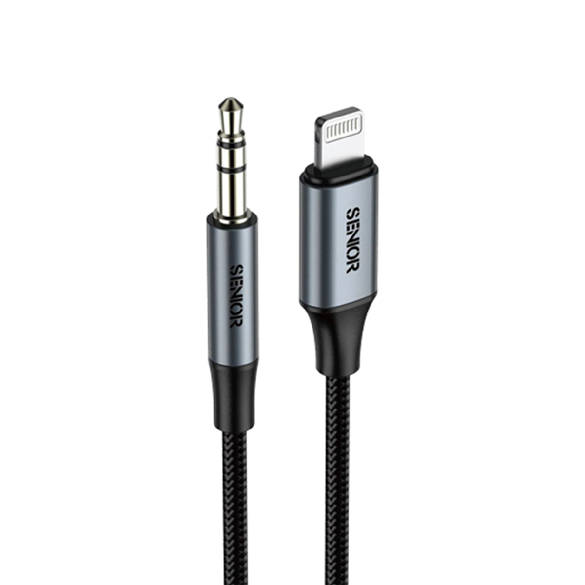 کابل AUX به لایتنینگ کی اف سنیور مدل A-380 طول 1.2 متر