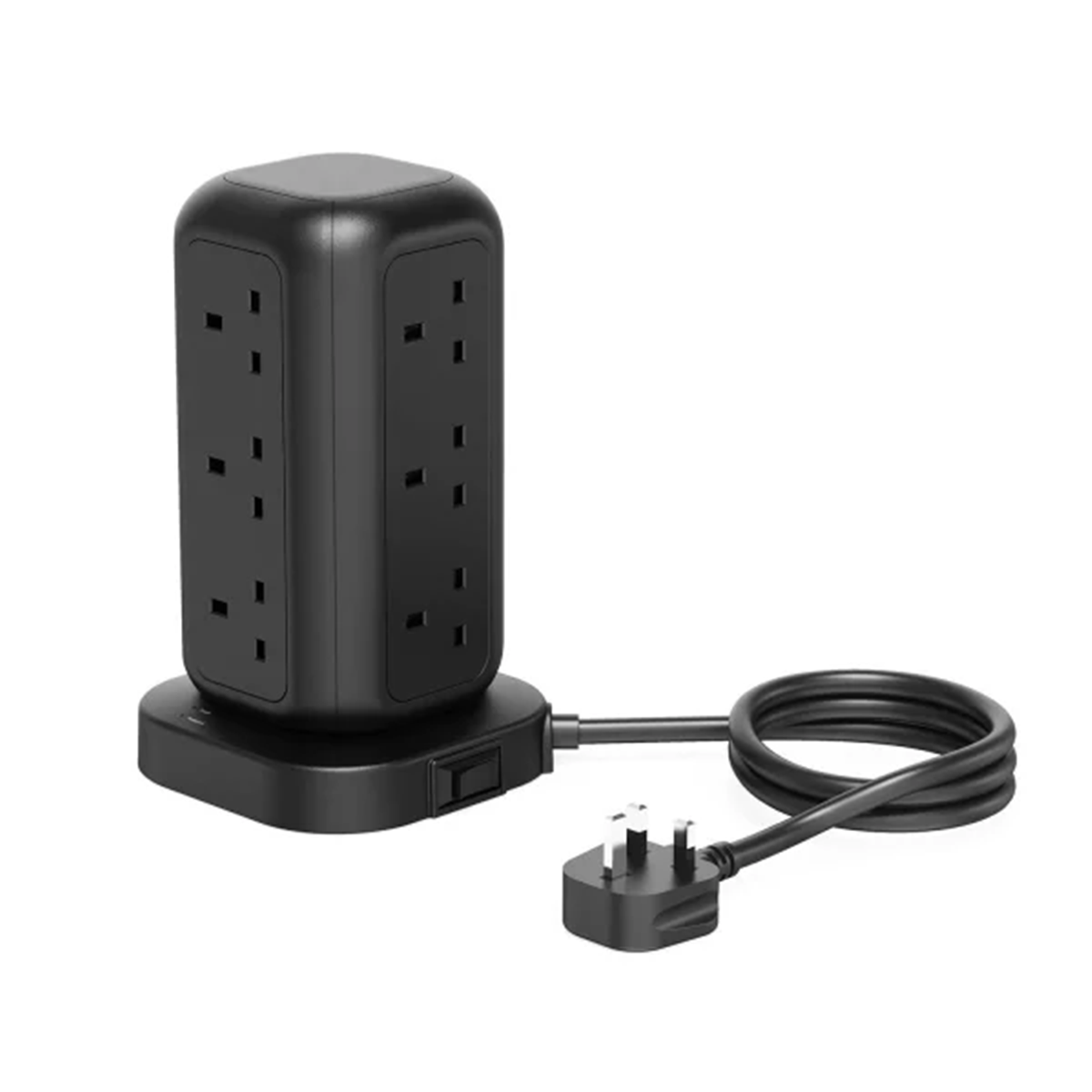 چندراهی برق پاورولوجی مدل 12 AC Sockets GaN Tower Hub PWCUQC025BK چندراهی برق پاورولوجی مدل 12 AC Sockets GaN Tower Hub PWCUQC025BK