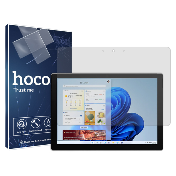 محافظ صفحه نمایش شفاف تبلت مایکروسافت Surface Pro 7 Plus هوکو مدل Resistant