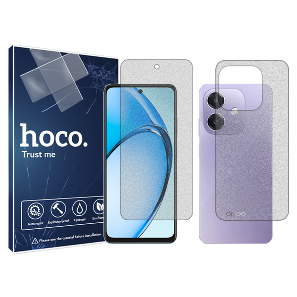 گلس گوشی مات اوپو A3x هوکو مدل Resistant به همراه محافظ پشت گوشی