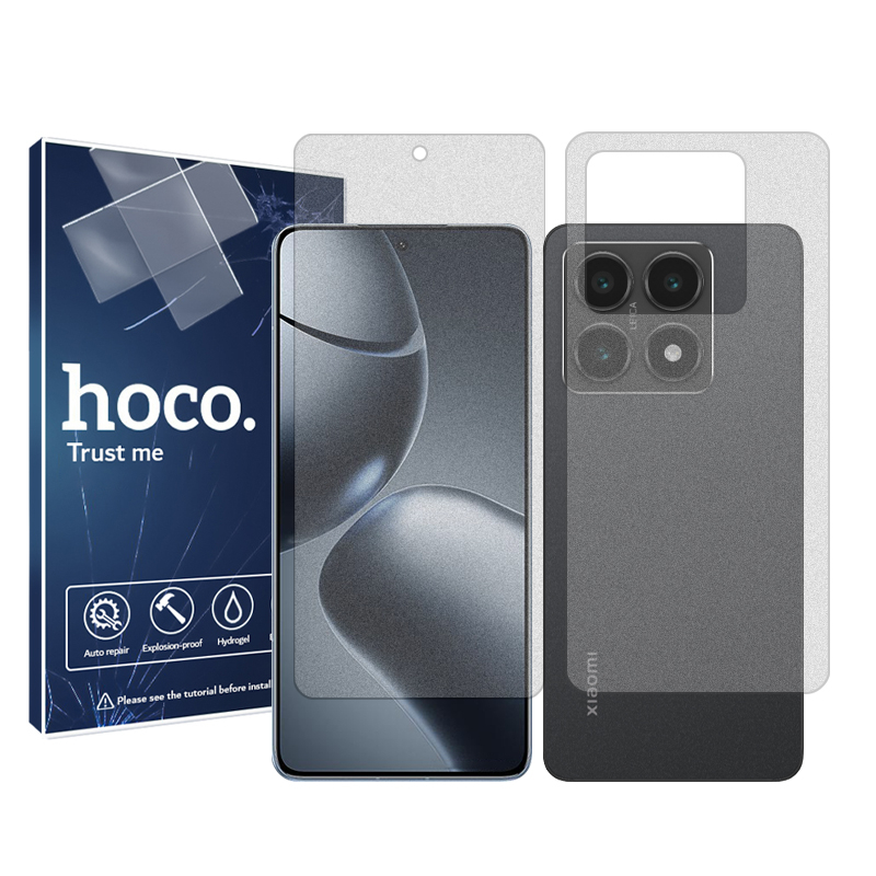 گلس گوشی مات شیائومی 14T هوکو مدل Resistant به همراه محافظ پشت گوشی گلس گوشی مات شیائومی 14T هوکو مدل Resistant به همراه محافظ پشت گوشی