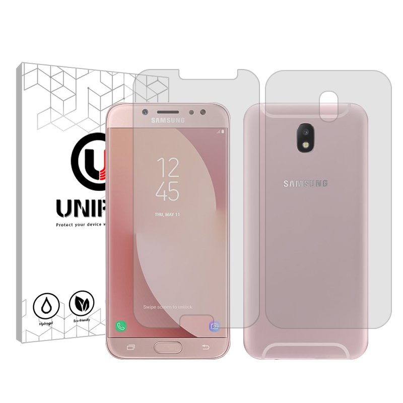 گلس گوشی شفاف سامسونگ Galaxy J7 Pro یونی پرو مدل Star 4 به همراه محافظ پشت گوشی