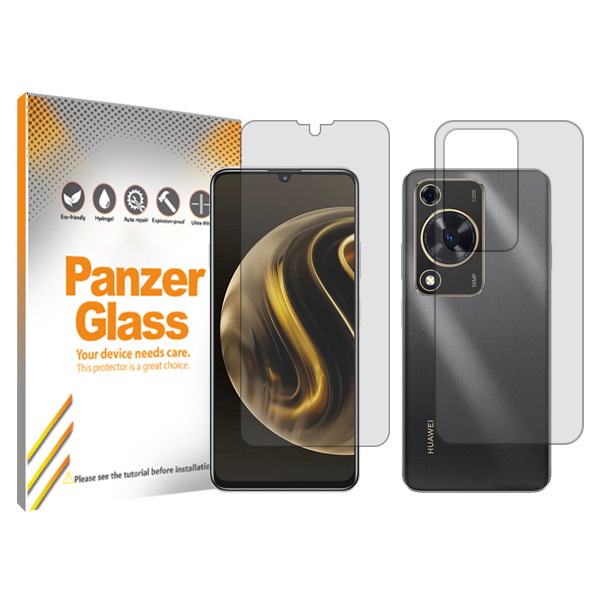 گلس گوشی شفاف هوآوی Nova Y72 پنزر گلس مدل Resistant به همراه محافظ پشت گوشی