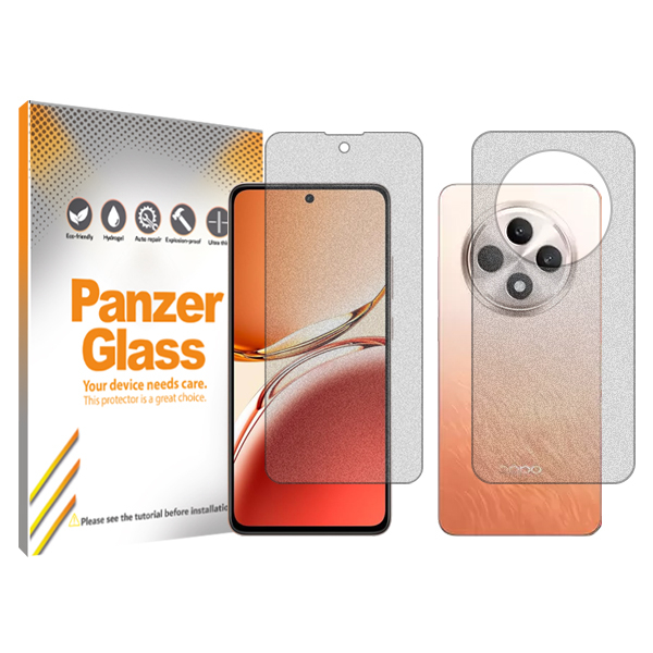 گلس گوشی مات اوپو Reno12 F پنزر گلس مدل Resistant به همراه محافظ پشت گوشی