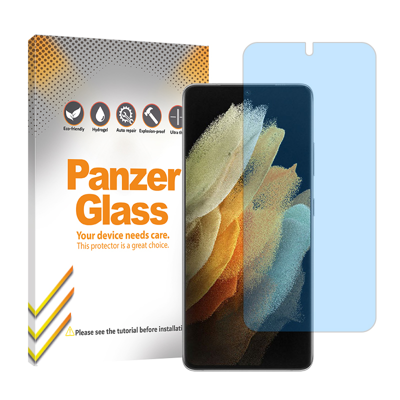 گلس گوشی آنتی بلو سامسونگ Galaxy S21 Ultra 5G پنزر گلس مدل Resistant