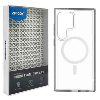 کاور گوشی سامسونگ Galaxy S25 Ultra اپیکوی مدل Transparent Magsafe