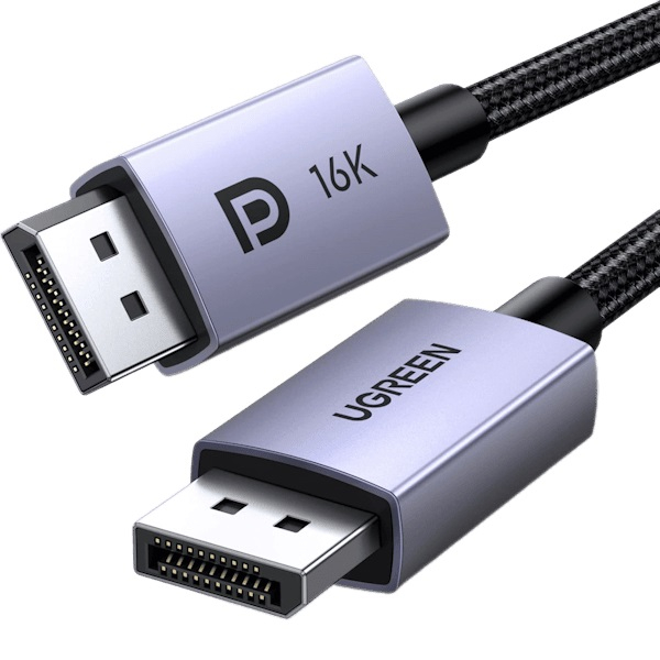 کابل DisplayPort یوگرین مدل DP118-15384 طول 2 متر کابل DisplayPort 2.1 Male یوگرین مدل DP118-15384 طول 2 متر
