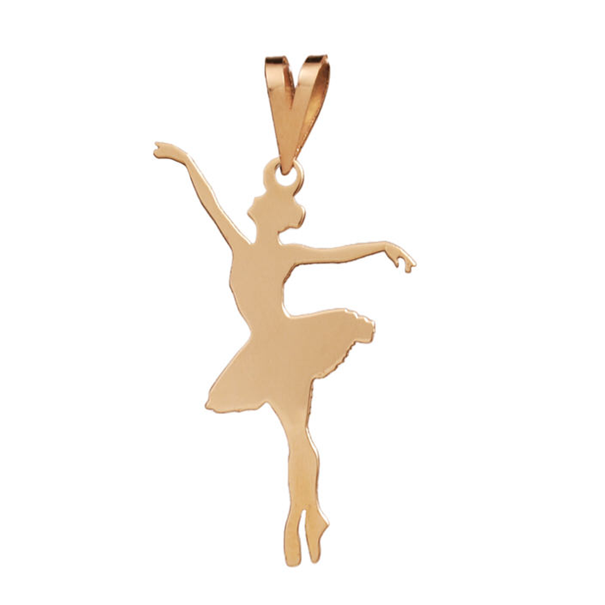 آویز طلا زنانه طرح رقص باله قو طلایی کد P028639