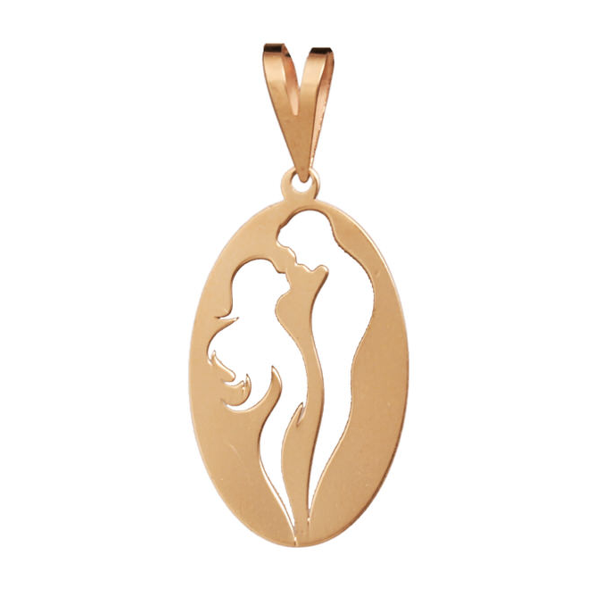 آویز طلا زنانه طرح دیو و دلبر قو طلایی کد P032245