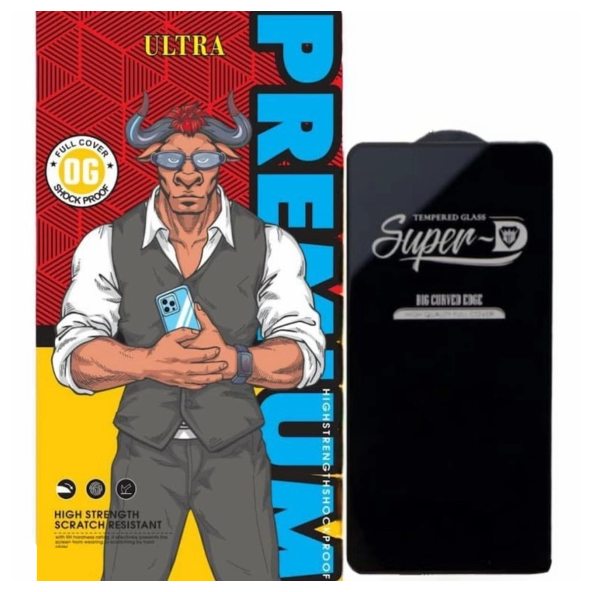 گلس گوشی شیشه ای پوکو X7 Pro 5G اولترا مدل Super D