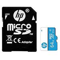 کارت حافظه‌ microSDHC اچ پی کلاس 10 استاندارد UHS-I U1 سرعت 100MBps ظرفیت 64 گیگابایت به همراه آداپتور SD-small-image
