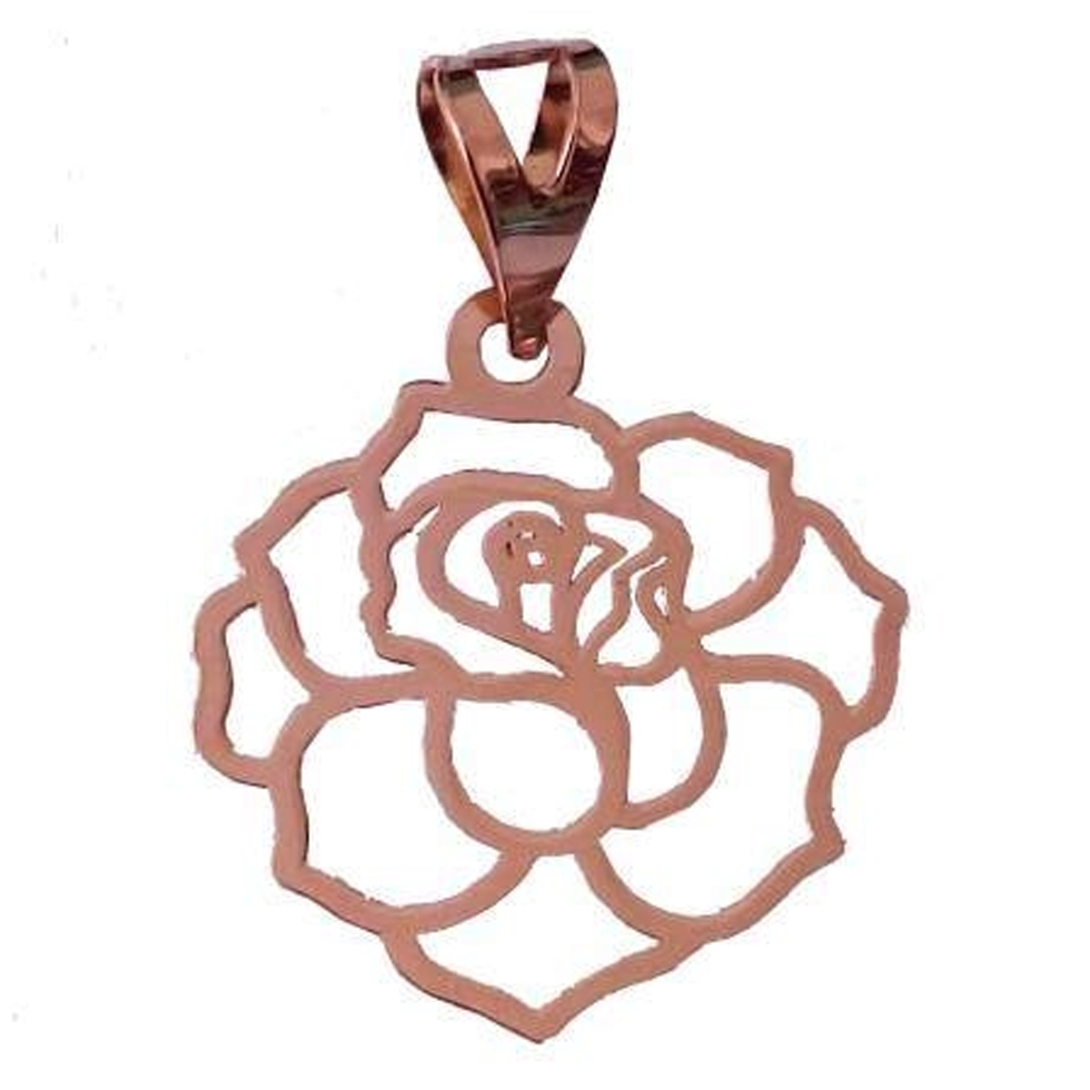 پلاک طلا زنانه طرح گل رز اپال گلد کد sh0174-small-image