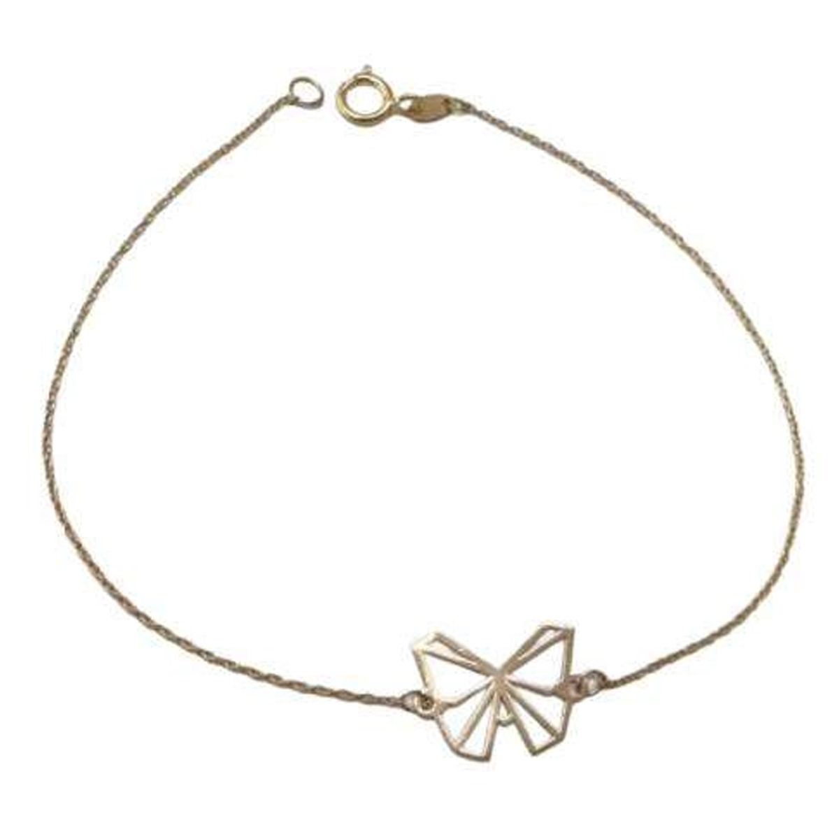 دستبند طلا زنانه طرح پروانه اپال گلد کد G0220