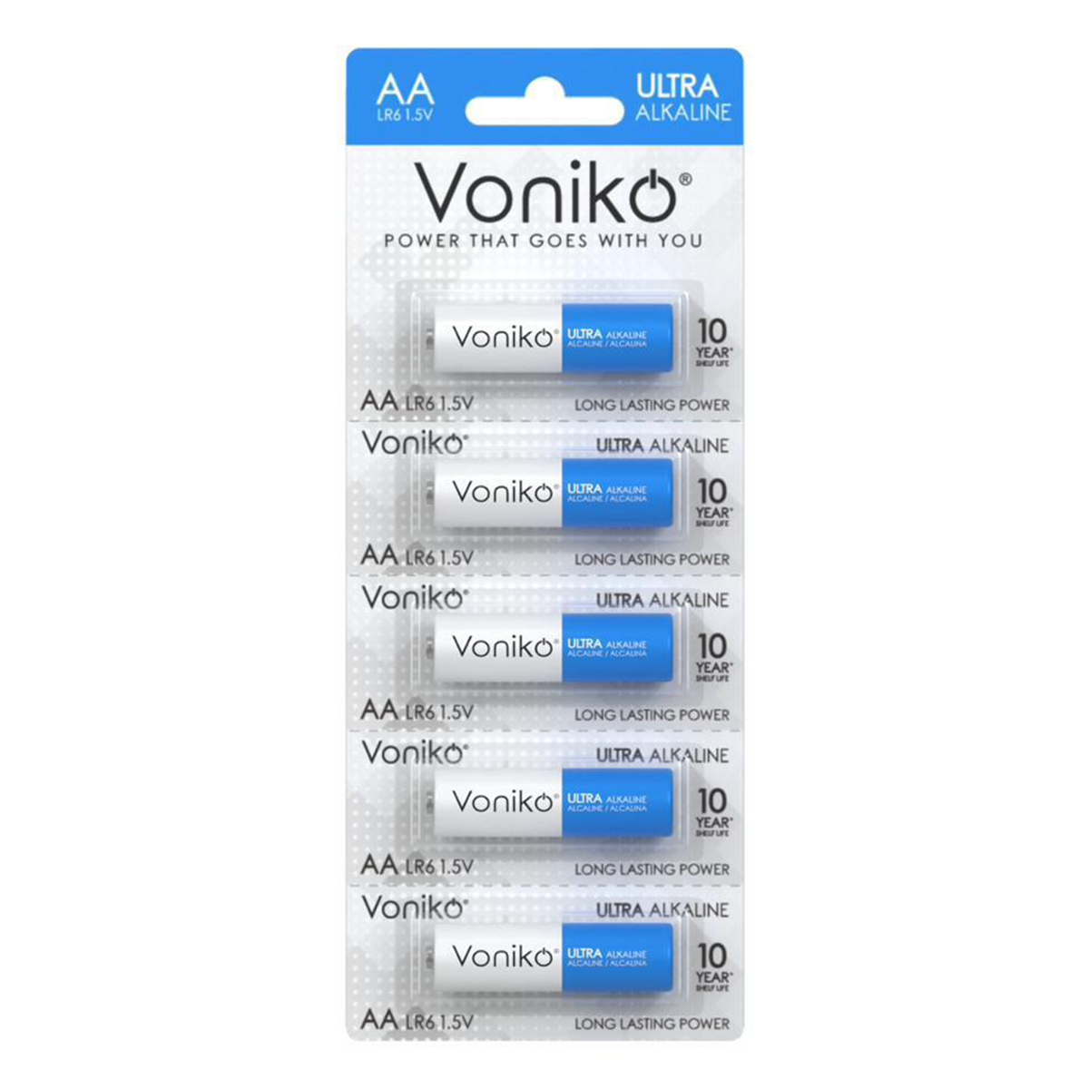 باتری قلمی ونیکو مدل LR6 بسته 5 عددی باتری قلمی ونیکو مدل LR6 بسته 5 عددی