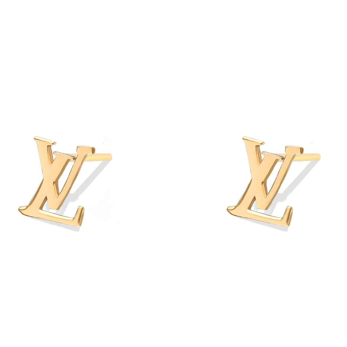 گوشواره طلا زنانه طرح لویی ویتون قو طلایی کد E013853